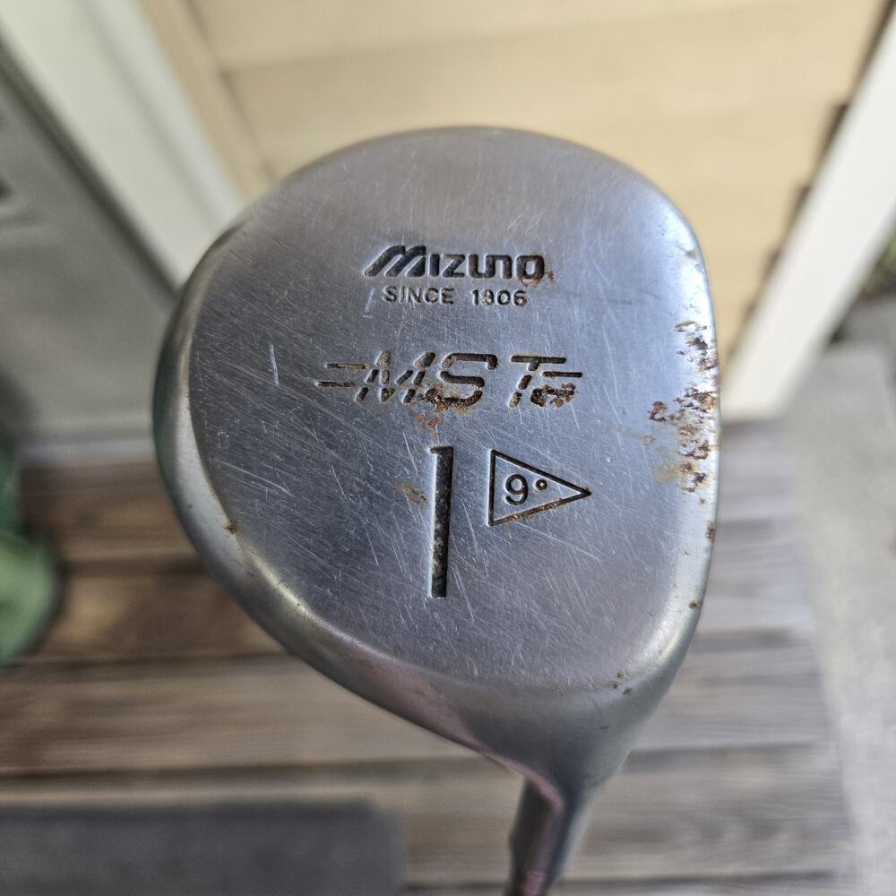 Mizuno MS-1 Driver 9° Loft Golf Club – Vintage Metal Wood – Golf Pride Grip